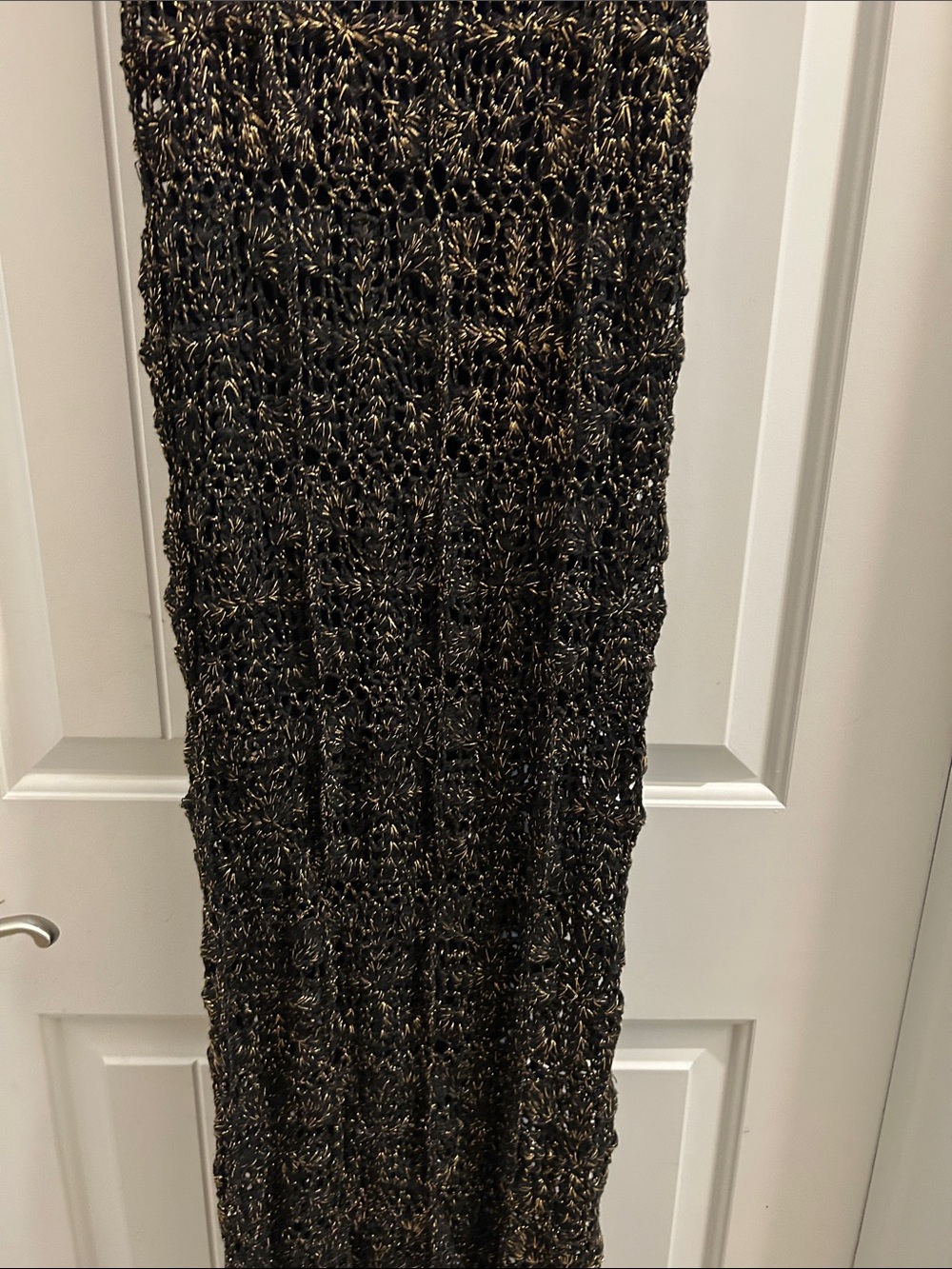 🌼CU Gold and Black Crochet Maxi Dress - Picture 14 of 14